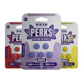 Dozo Perks Kratom Extract flavor trio — Strawberry, Grape and Wild Mango 5-count blister packs