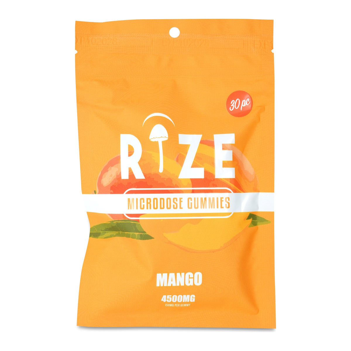 RiZE Mango mushroom gummies, 4,500 mg, 30-count pouch