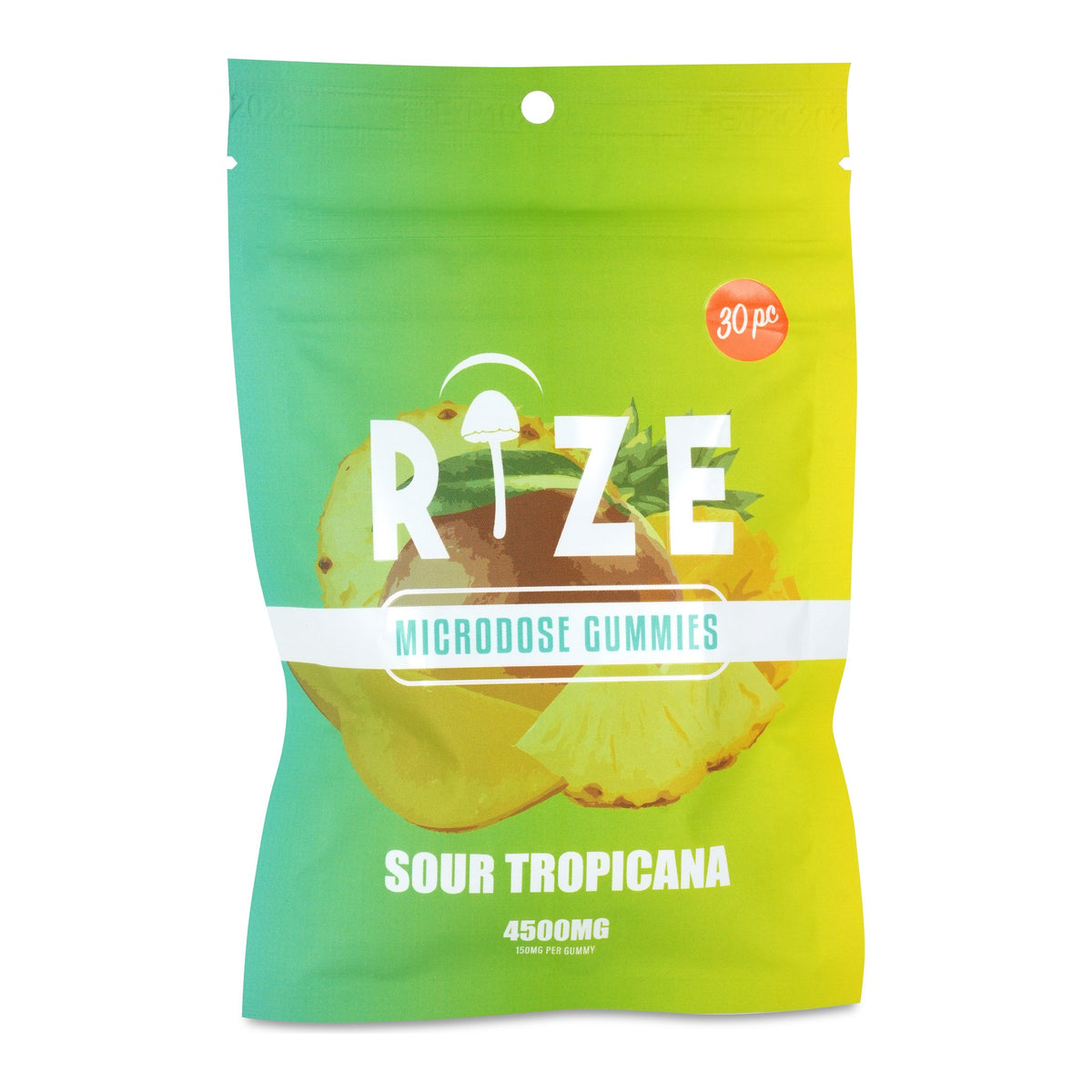 RiZE Sour Tropicana mushroom gummies, 4,500 mg, 30-count pouch